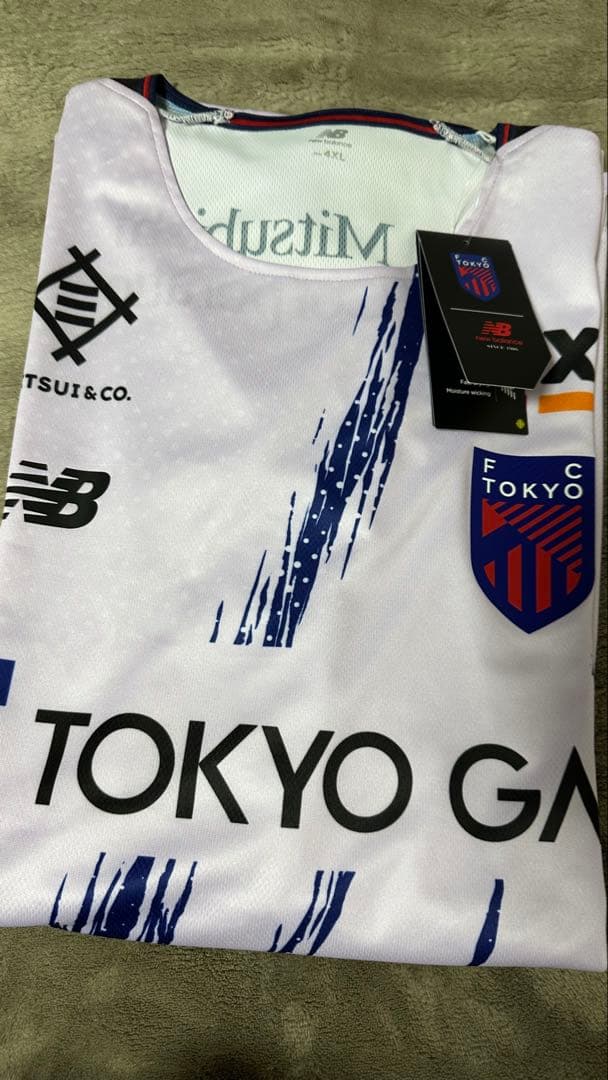FC東京 New Balance 長袖シャツ 2nd アウェイ 4XL