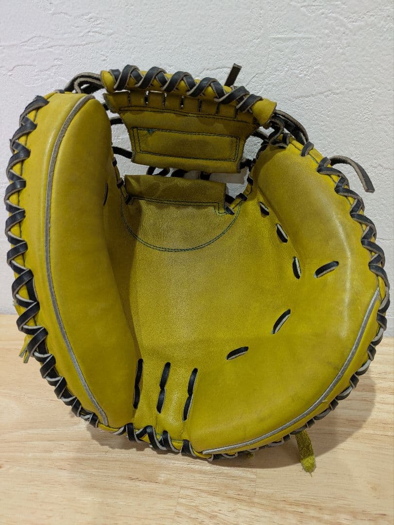 【とと】ActiveM×要ミット イエロー 硬式野球グローブ　高校野球対応