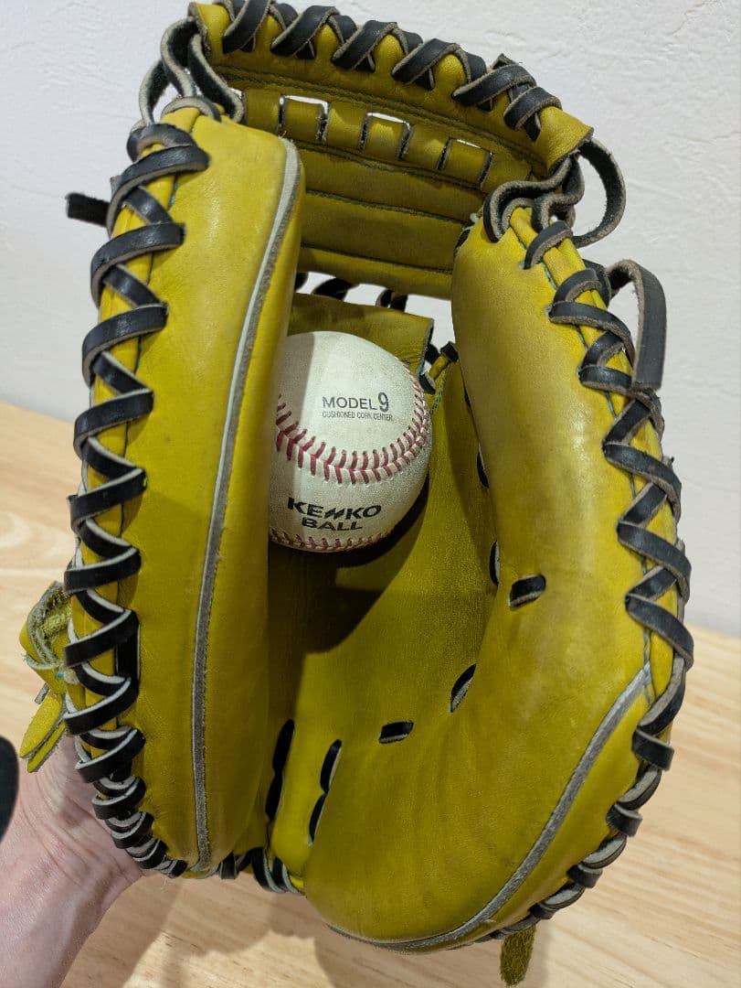 【とと】ActiveM×要ミット イエロー 硬式野球グローブ　高校野球対応