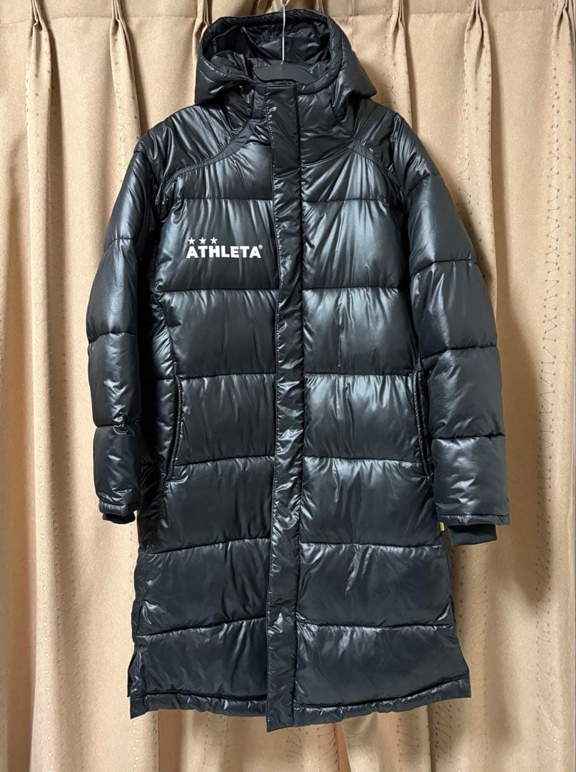 ATHLETA ブラック ベンチコート　M