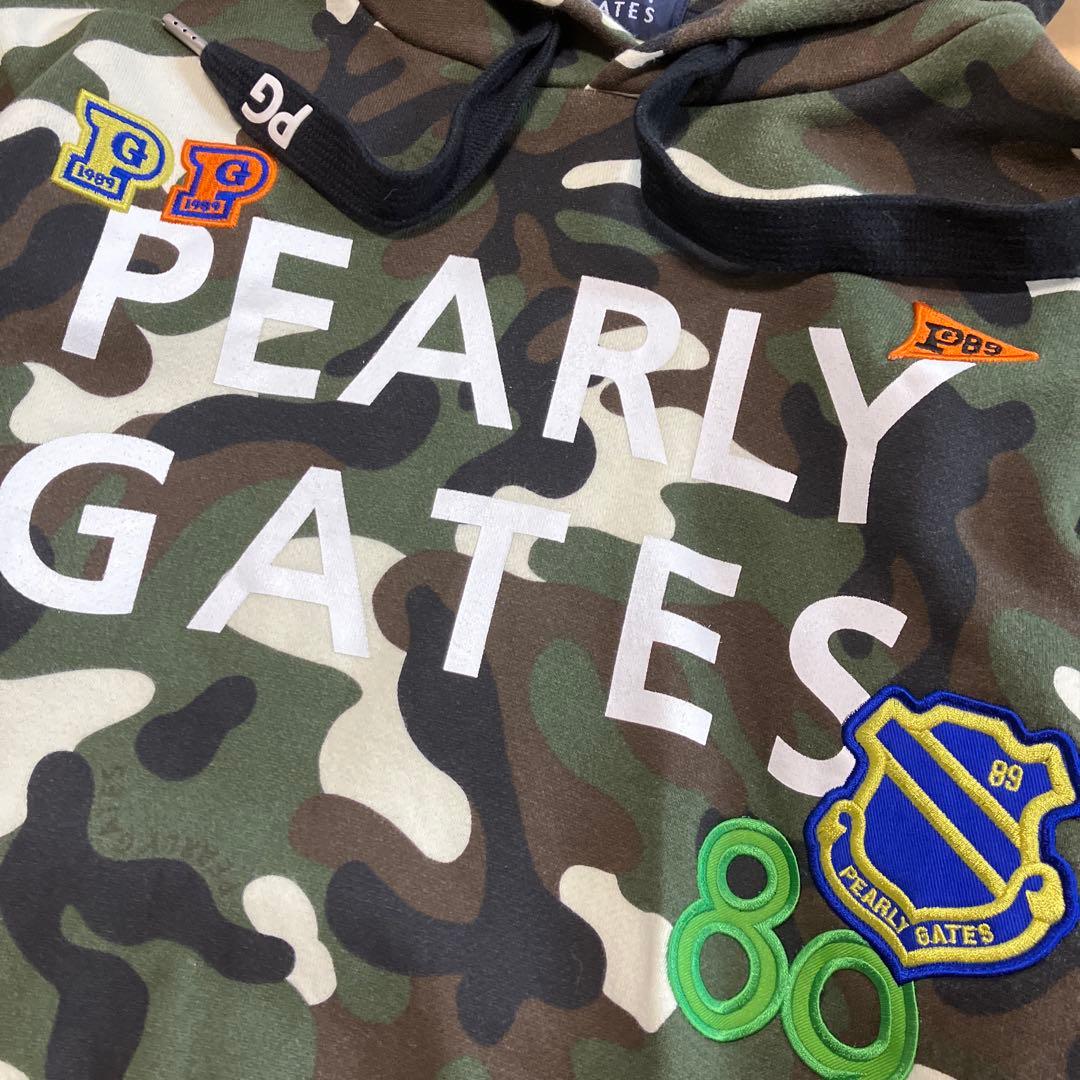 PEARLY GATES パーリーゲイツ　パーカー　カモフラ　カーキ　サイズ4