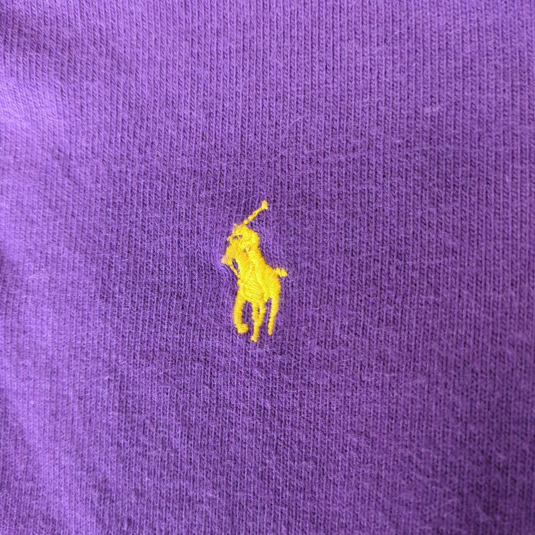 90s Polo by Ralph Lauren ラガーシャツ M 黒紫