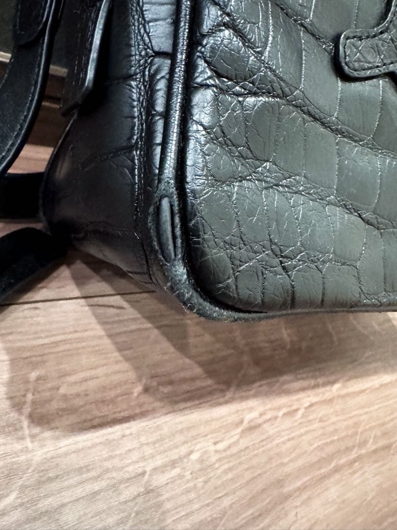 定価38.5万 muta MARINE マットクロコポーチ バッグ