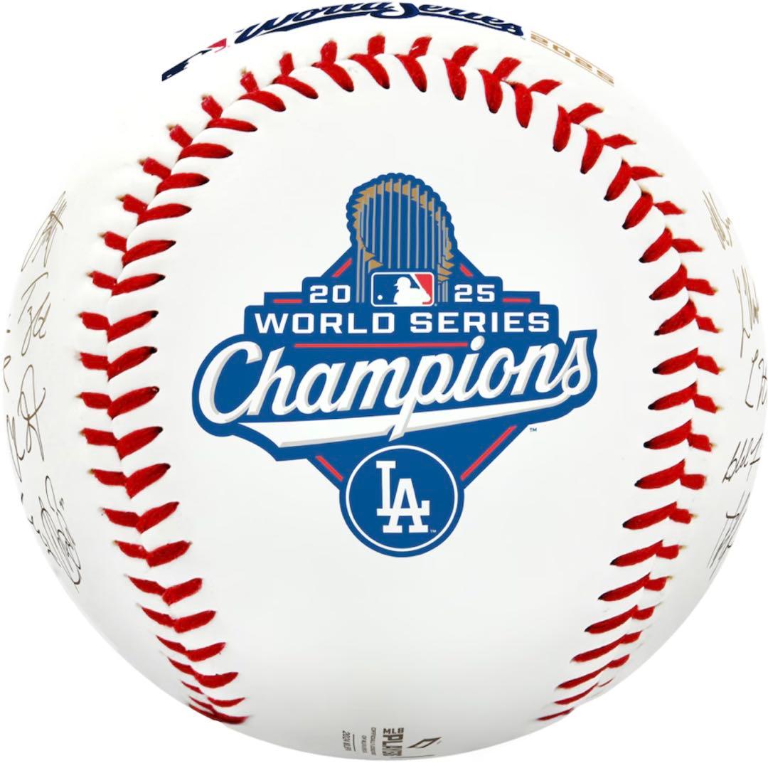 ドジャース　ワールドチャンピオン　ボール　全選手サイン入り　米国購入　新品