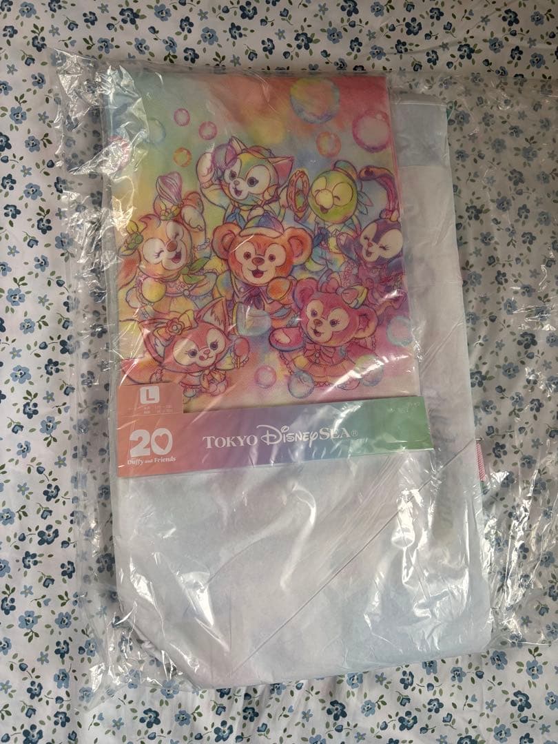 ディズニーシー　ダッフィー　20周年　カラフルハピネス　トート　tシャツ セット