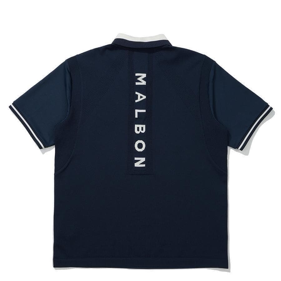 マルボンゴルフ ポロシャツ malbon golf メンズ シャツ 紺色L