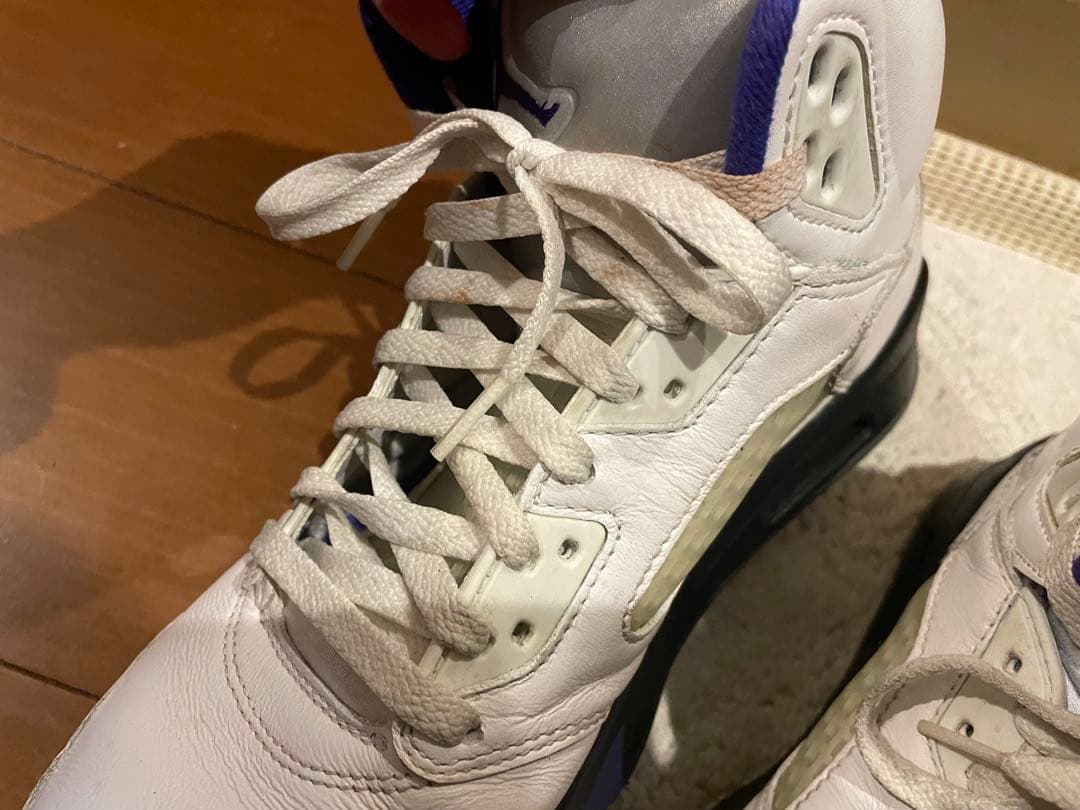 Air Jordan 5 ホワイト/パープル　　27センチ