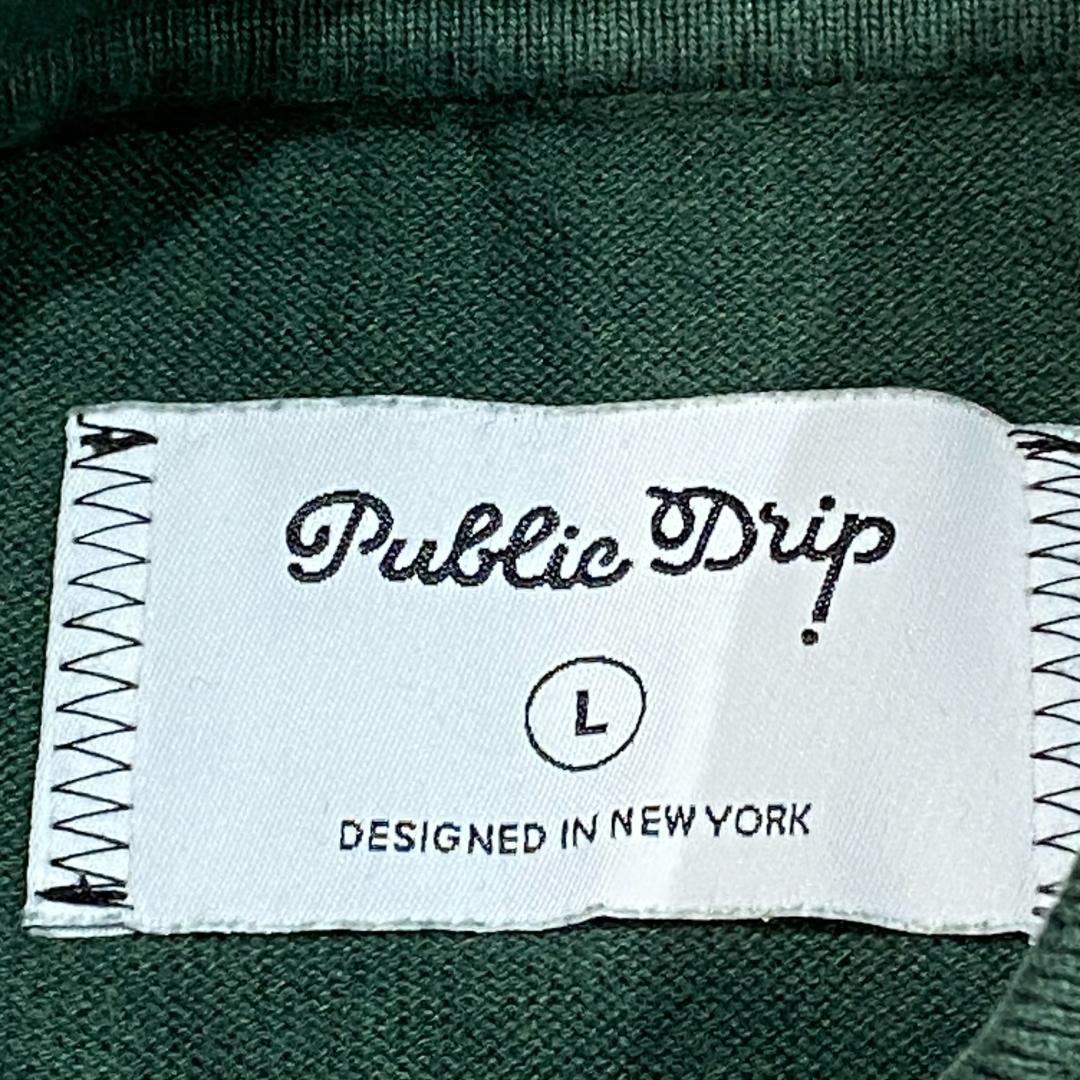 PUBLIC DRIP パブリックドリップ 半袖 ポロシャツ グリーン ゴルフ
