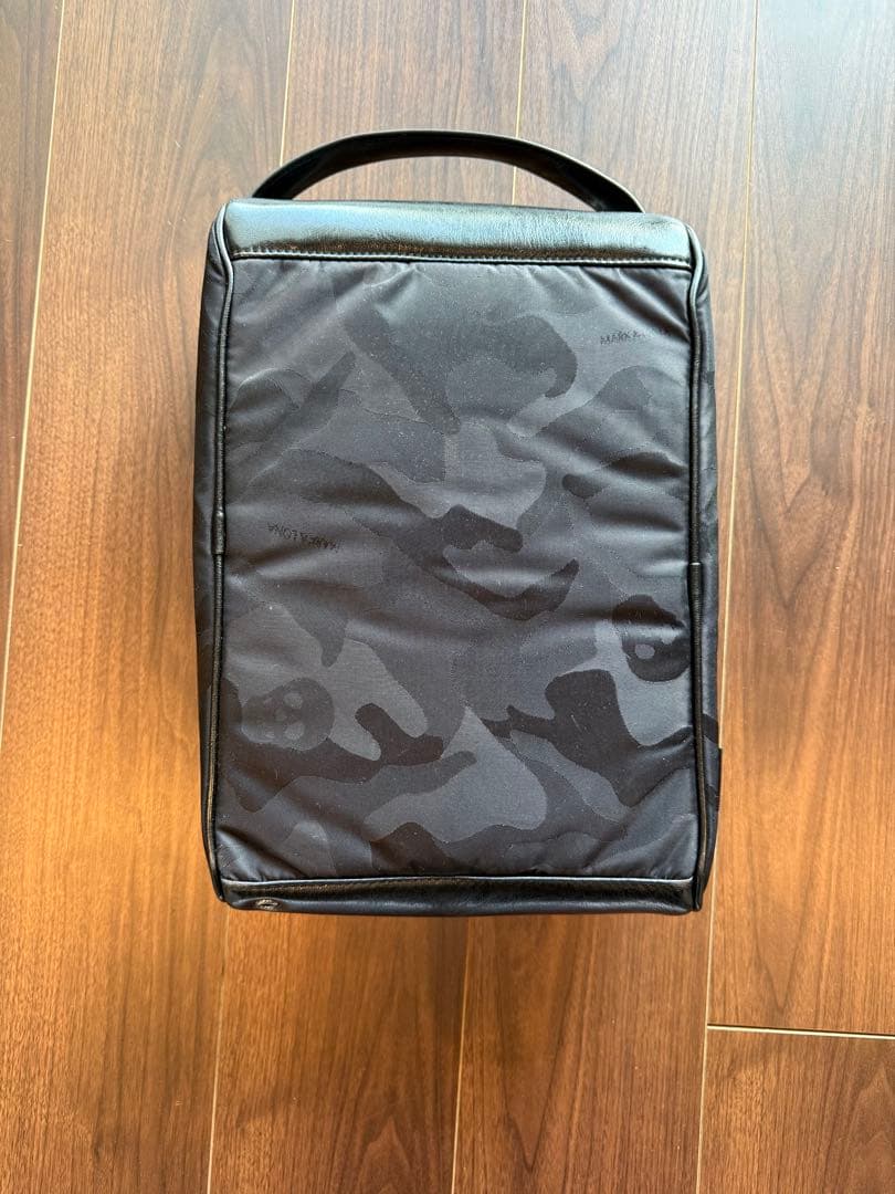 MARK&LONA シューズバッグ シューズケース カモ ブラック 完売品 美品