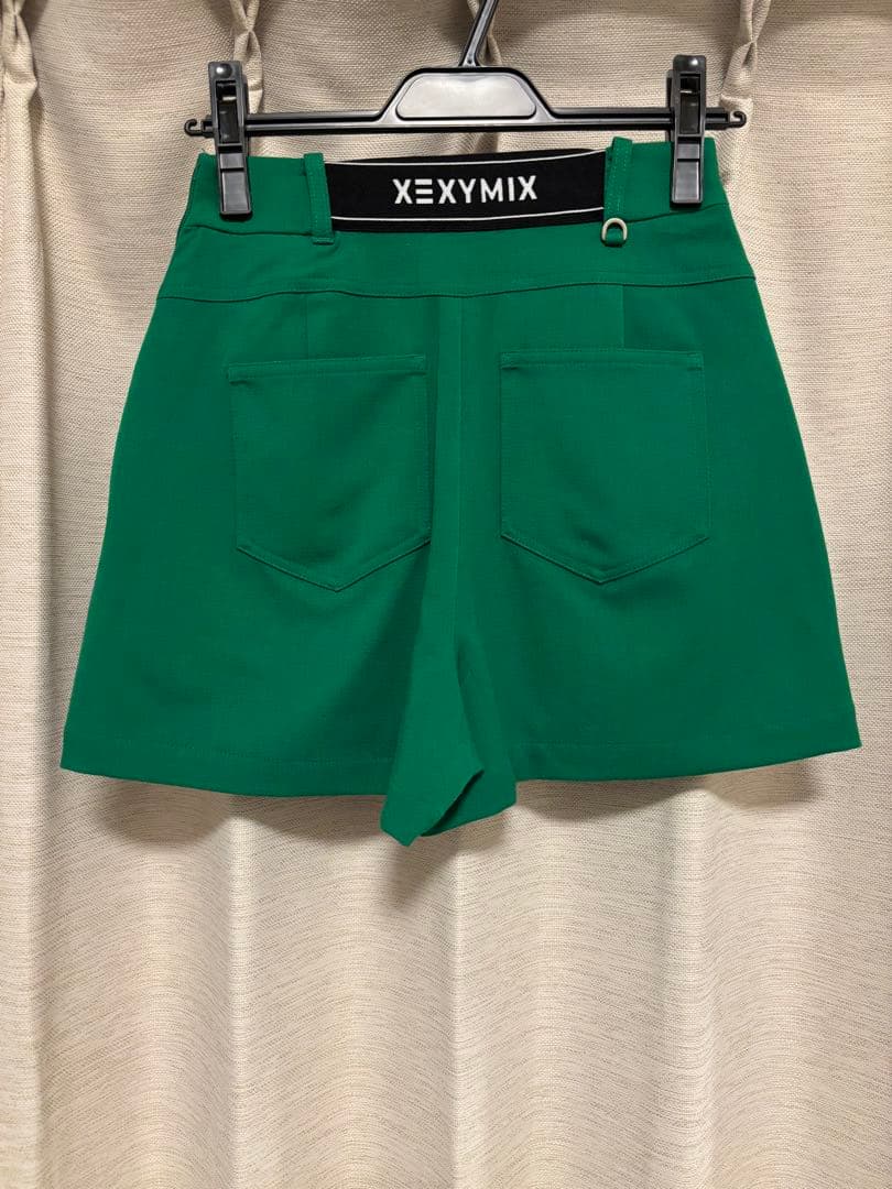 XEXYMIX 台形キュロット ショートパンツ ゴルフウェア グリーン