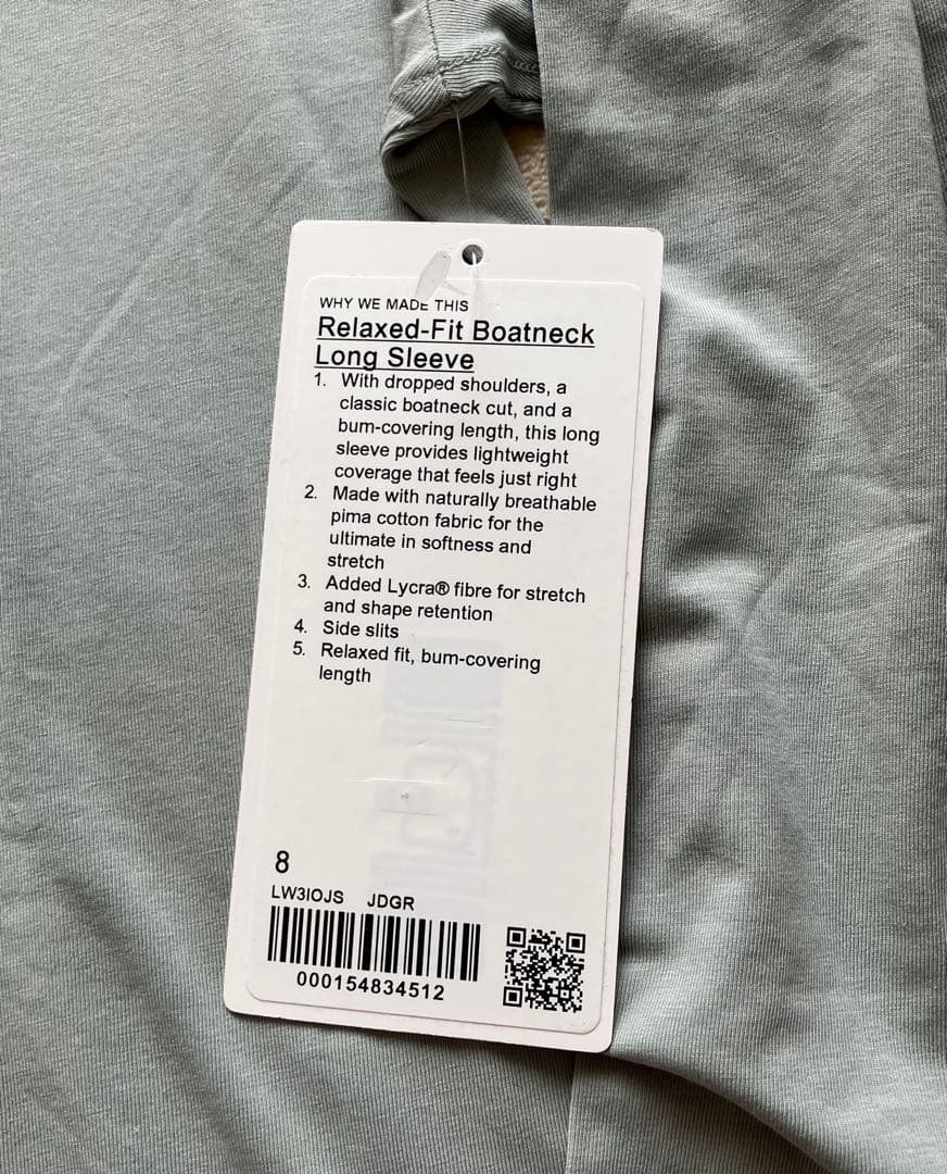 【SALE】lululemon ルルレモン 長袖シャツ ショッパー付
