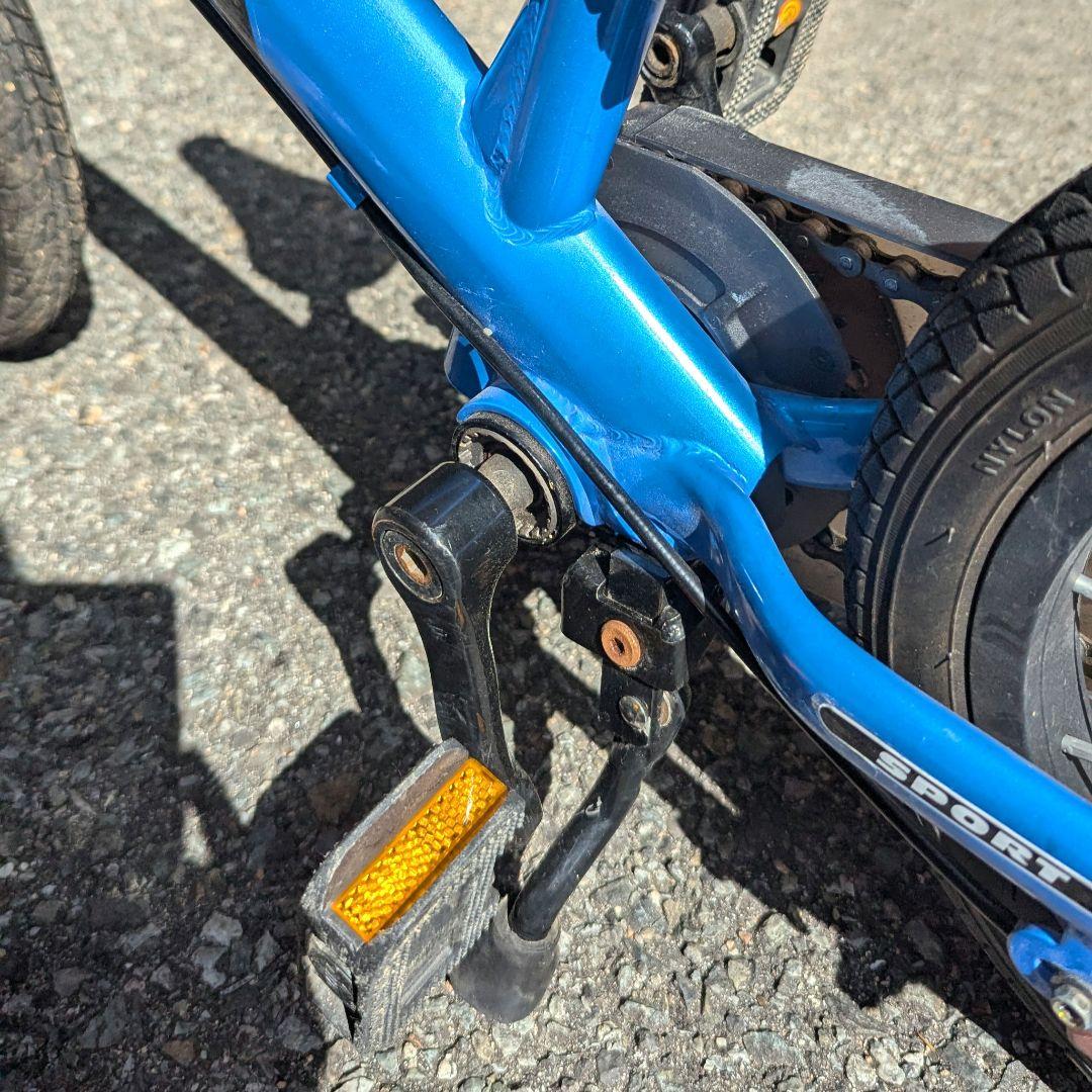ストライダー STRIDER 14X スティールブルー　カゴ&スタンド付き