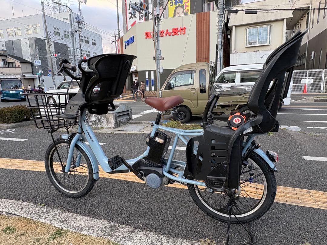 中古20㌅Panasonic電動アシスト自転車　16Ah 大阪　089