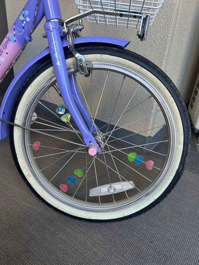 ✴︎名古屋市引き取り✴︎幼児用自転車 紫とピンク