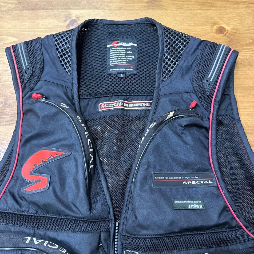 ダイワ　GORE WINDSTOPPER SHELL　鮎　フィッシングベスト　L