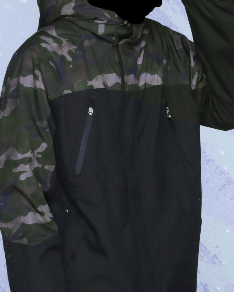 新品 24-25スノーボード ウェア/上下セット/メンズ/カモフラ/Lサイズ