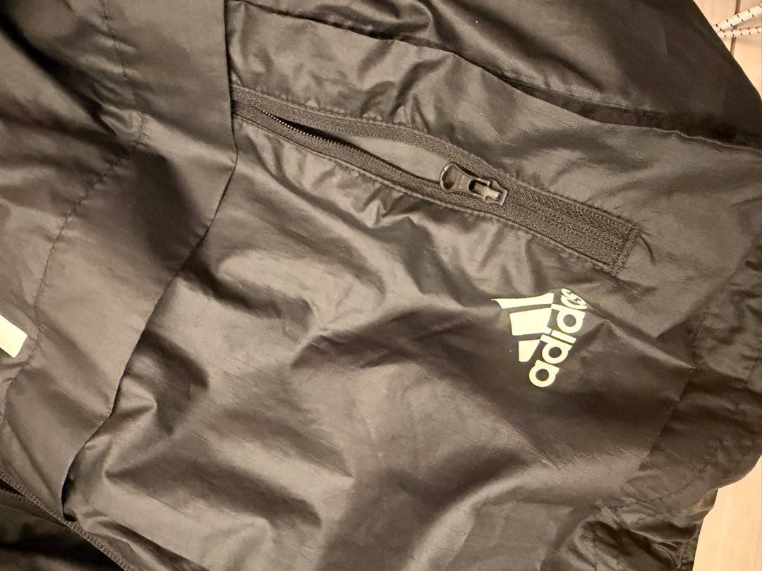 adidas ブラックウィンドブレーカー Sサイズ セットアップ