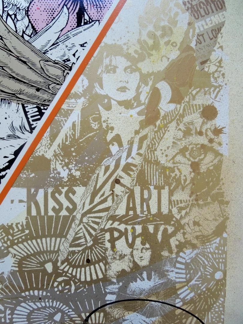 真作　prefab77　直筆サイン　ゴールド　kyne　村上隆　ロッカクアヤコ