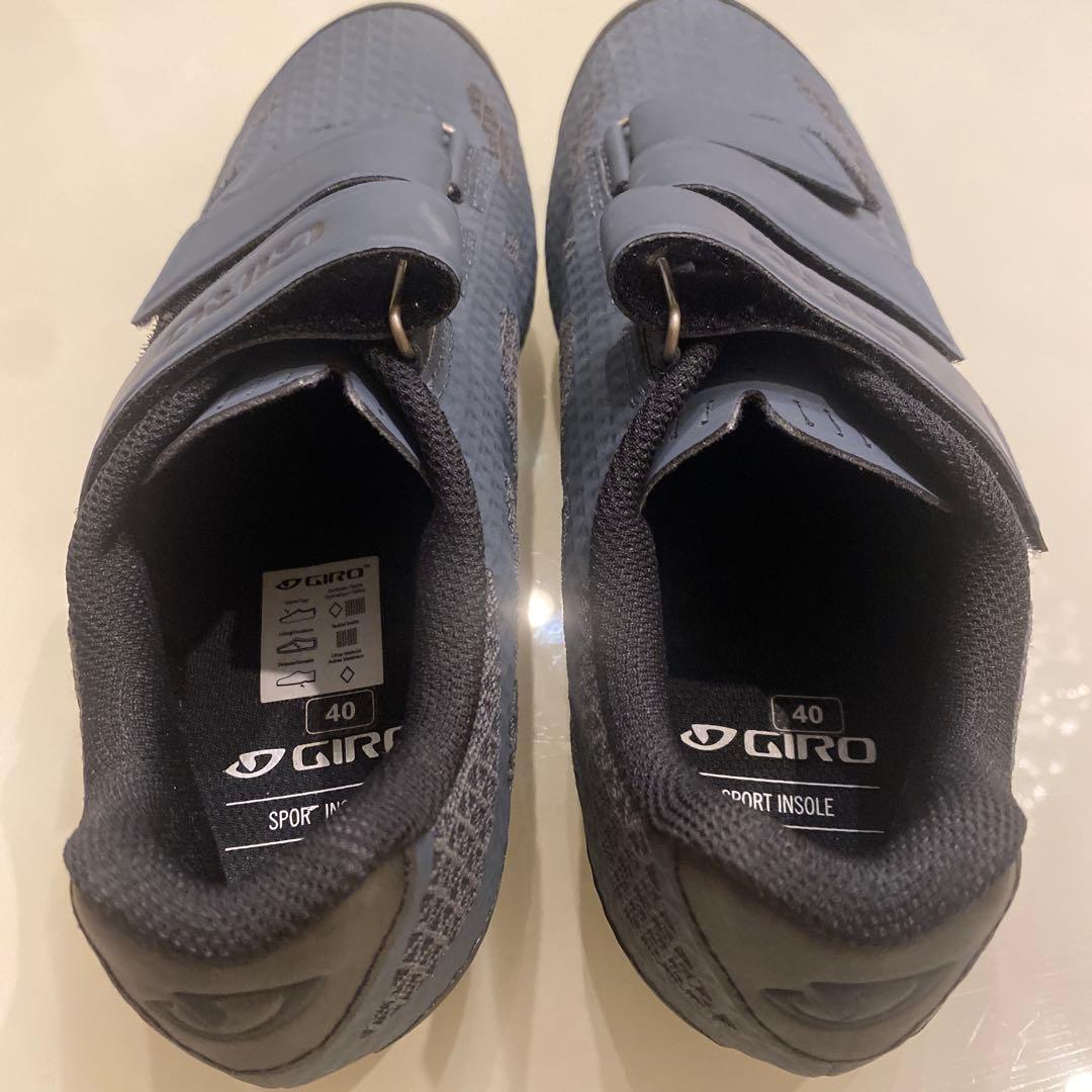 Giro シューズ 40 ダークブルー ベルクロ