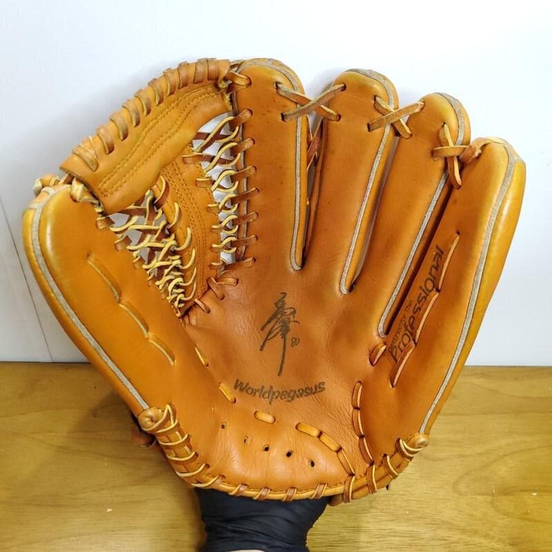 ワールドペガサス サイン刻印モデル Wpラベル 外野用 軟式グローブ