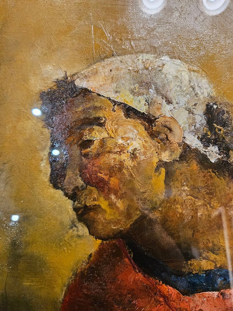 工藤和男「女」 6号 真作 創元会会長 全盛期作 労働者 逸品 油彩画