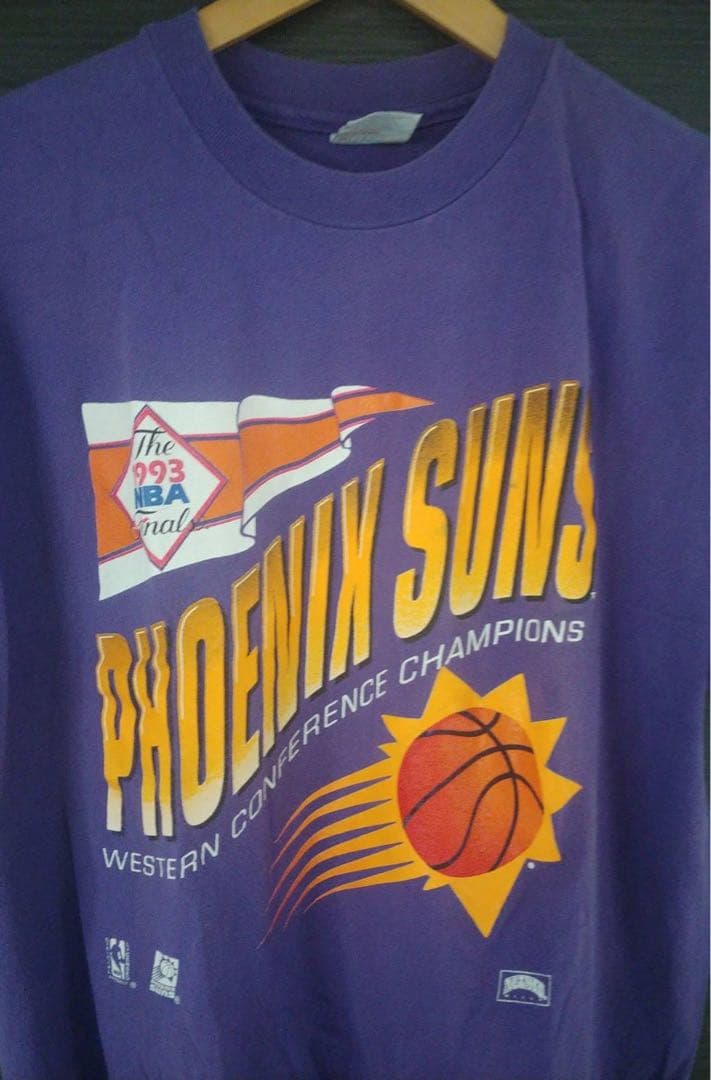 93年アメリカ製　PXサンズ’93NBA·FINAL Tシャツ　紫　XL