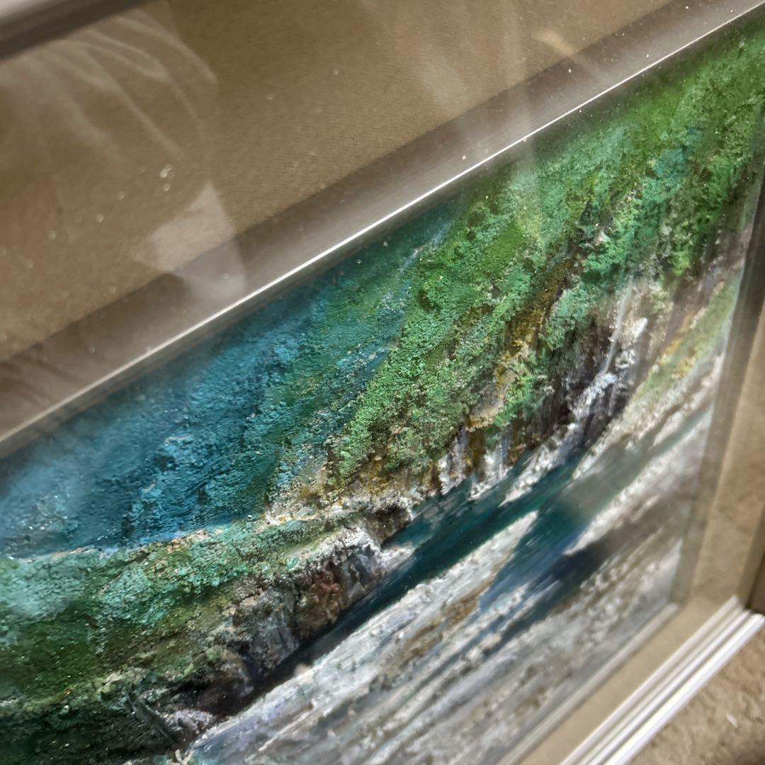 風景画　額縁入り絵画　アート作品
