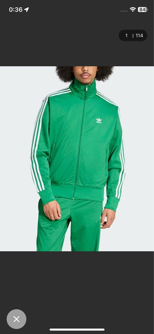 adidas originals PRIME Blue緑　ジャージ上下セット