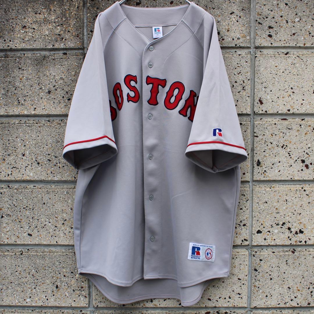 00's MLB ボストン レッドソックス XXL ビジター 古着 ゲームシャツ
