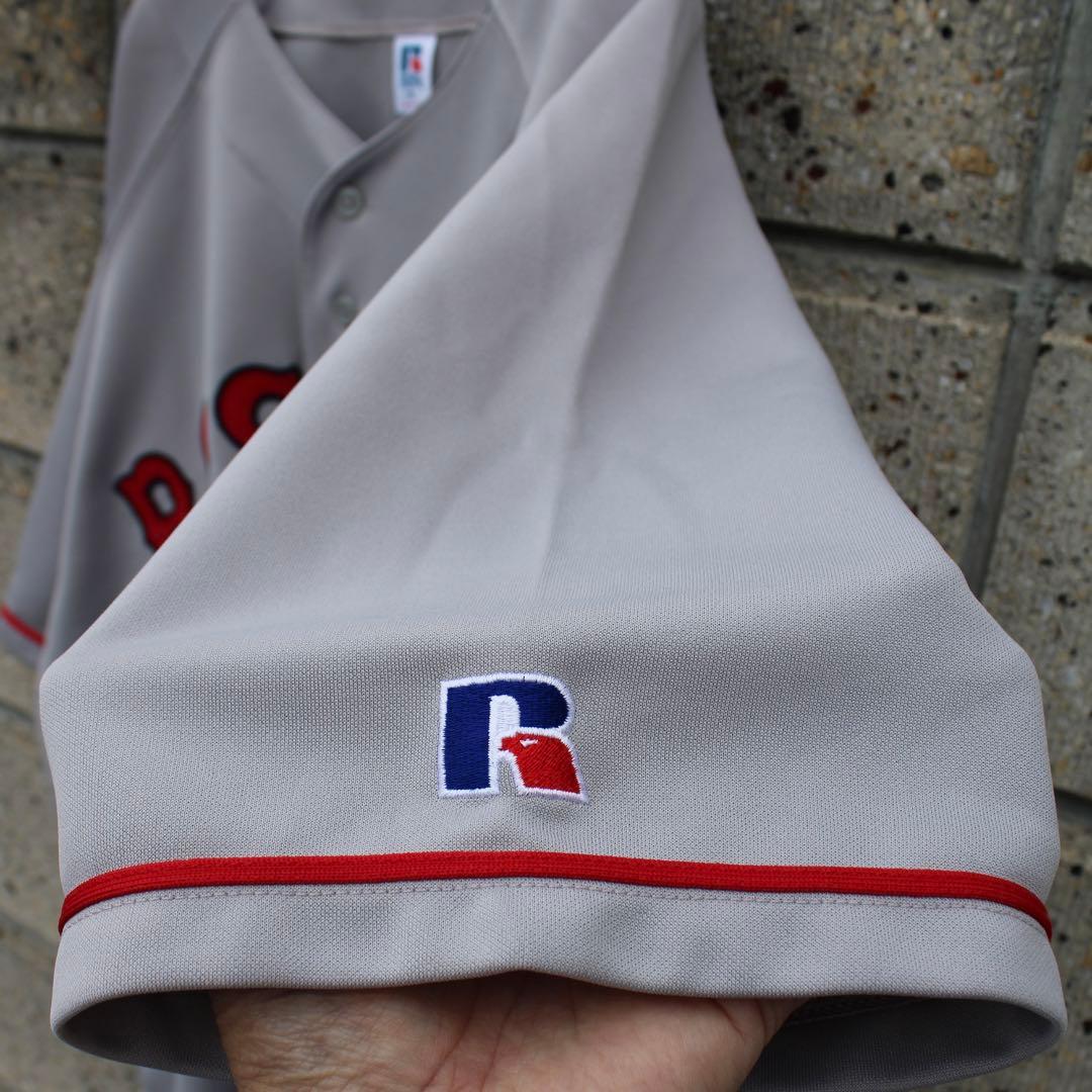 00's MLB ボストン レッドソックス XXL ビジター 古着 ゲームシャツ