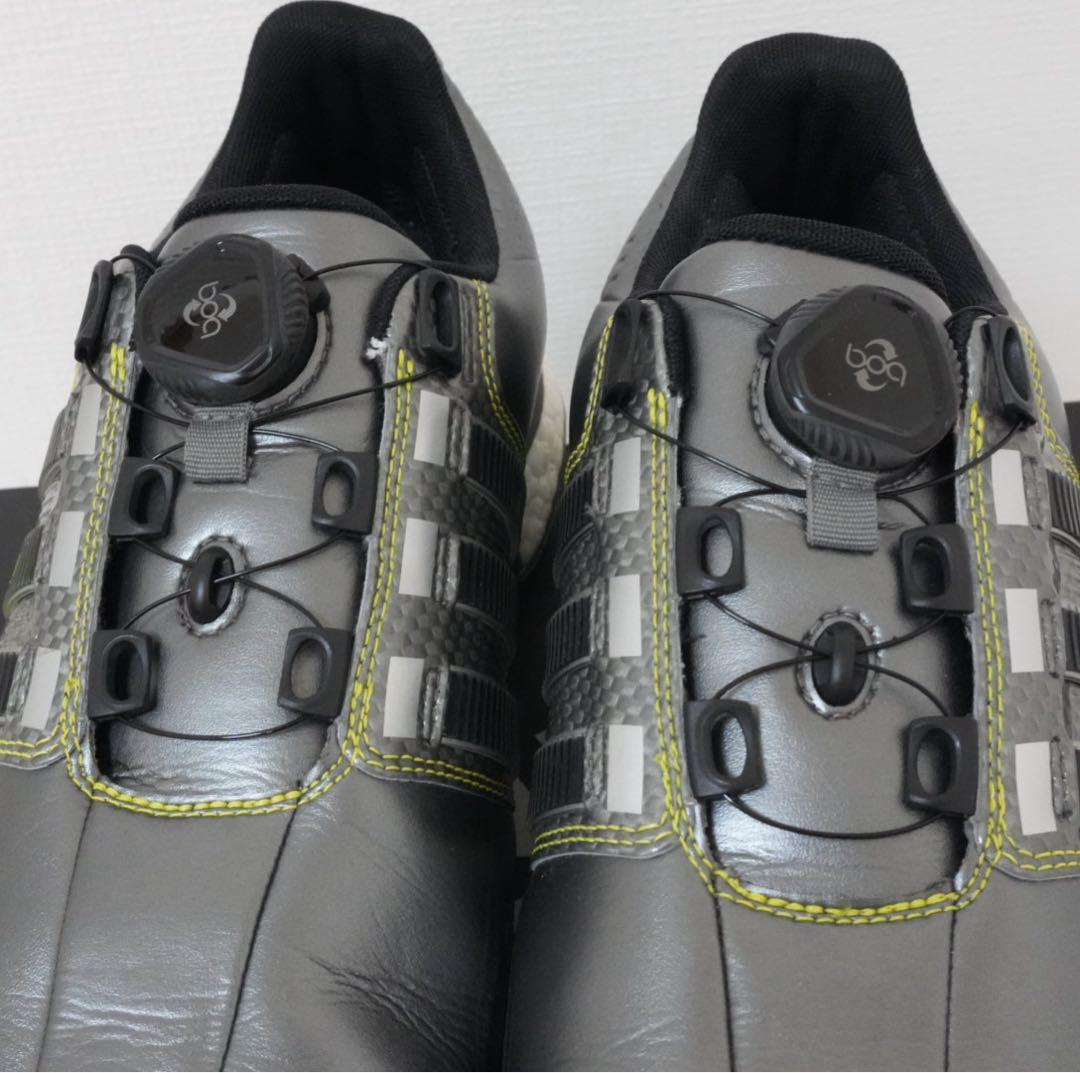 【美品】アディダス 26.5 Q44970 BOA シルバー　ゴルフシューズ