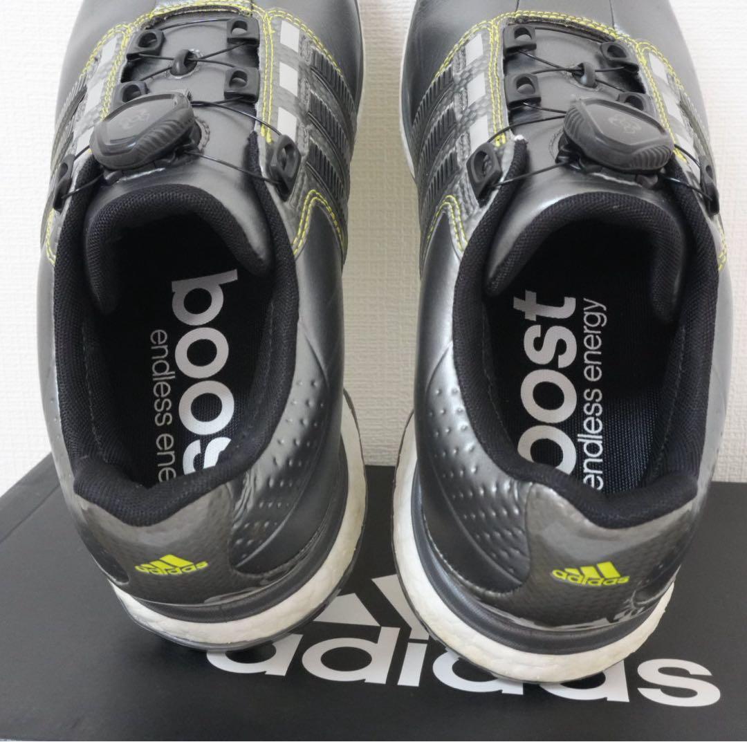 【美品】アディダス 26.5 Q44970 BOA シルバー　ゴルフシューズ