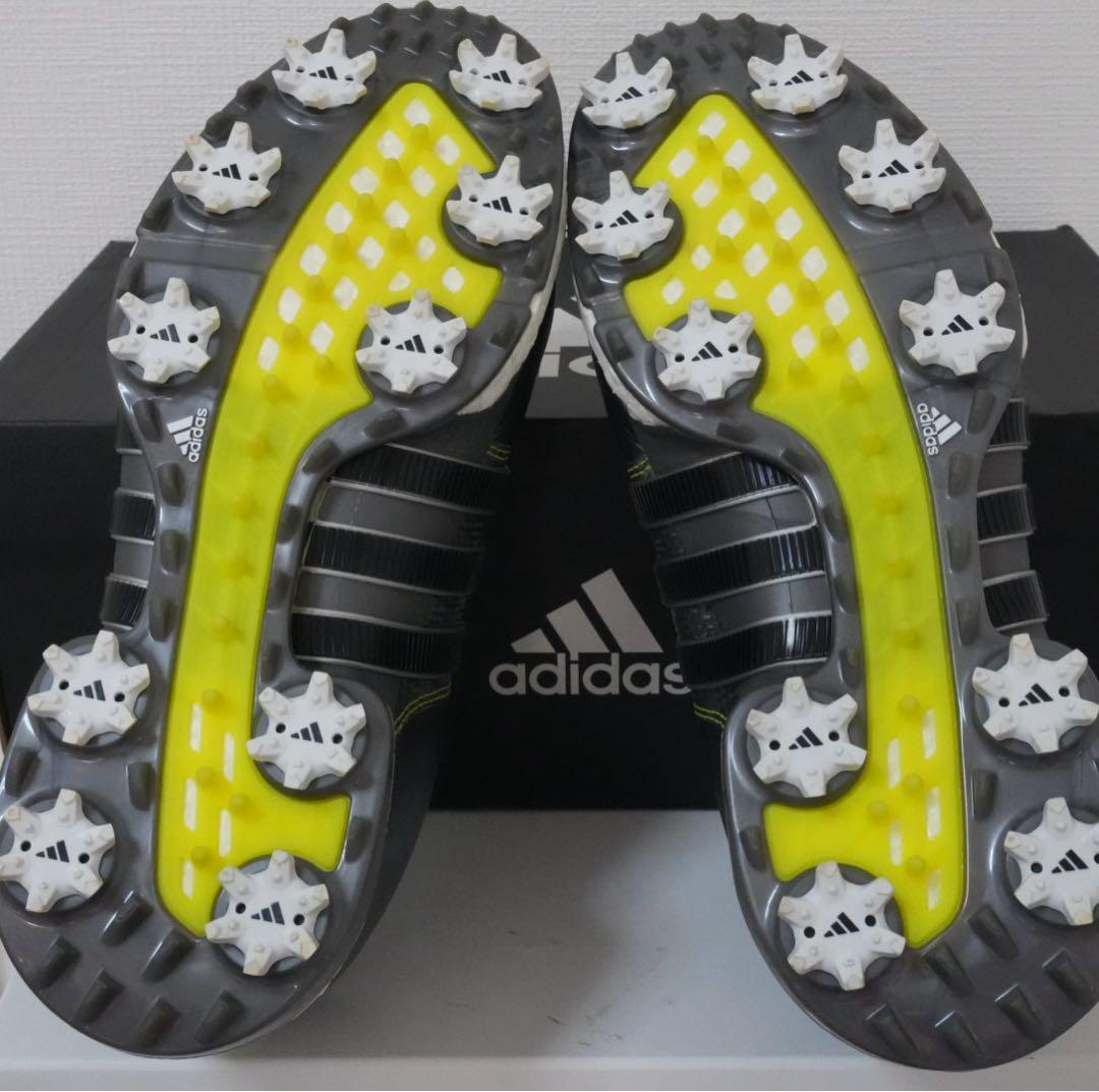 【美品】アディダス 26.5 Q44970 BOA シルバー　ゴルフシューズ