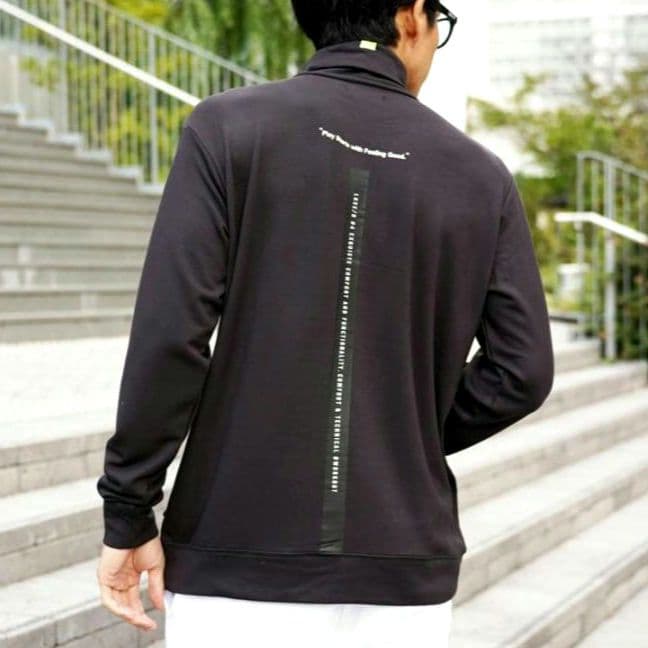 LUXE/RGOLF ストレッチシルキー タートルネック 46140BKXL