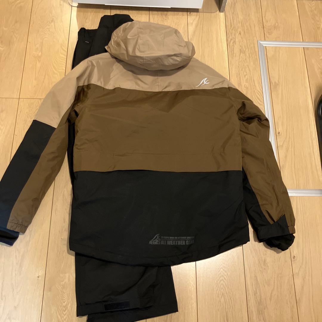 1度着用　イージス防水防寒スーツ スノーブラウン 新品 2025年 ワークマン