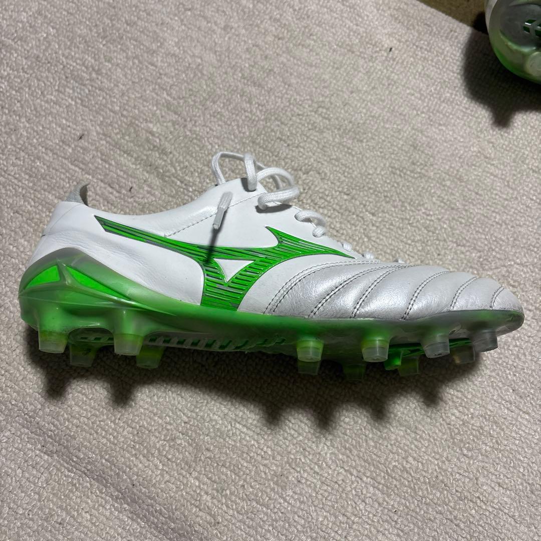 Mizuno Morelia II サッカーシューズ ホワイト/グリーン