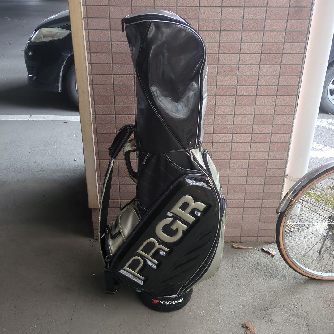 PRGR プロギア キャディーバッグ ブラック、シルバー
