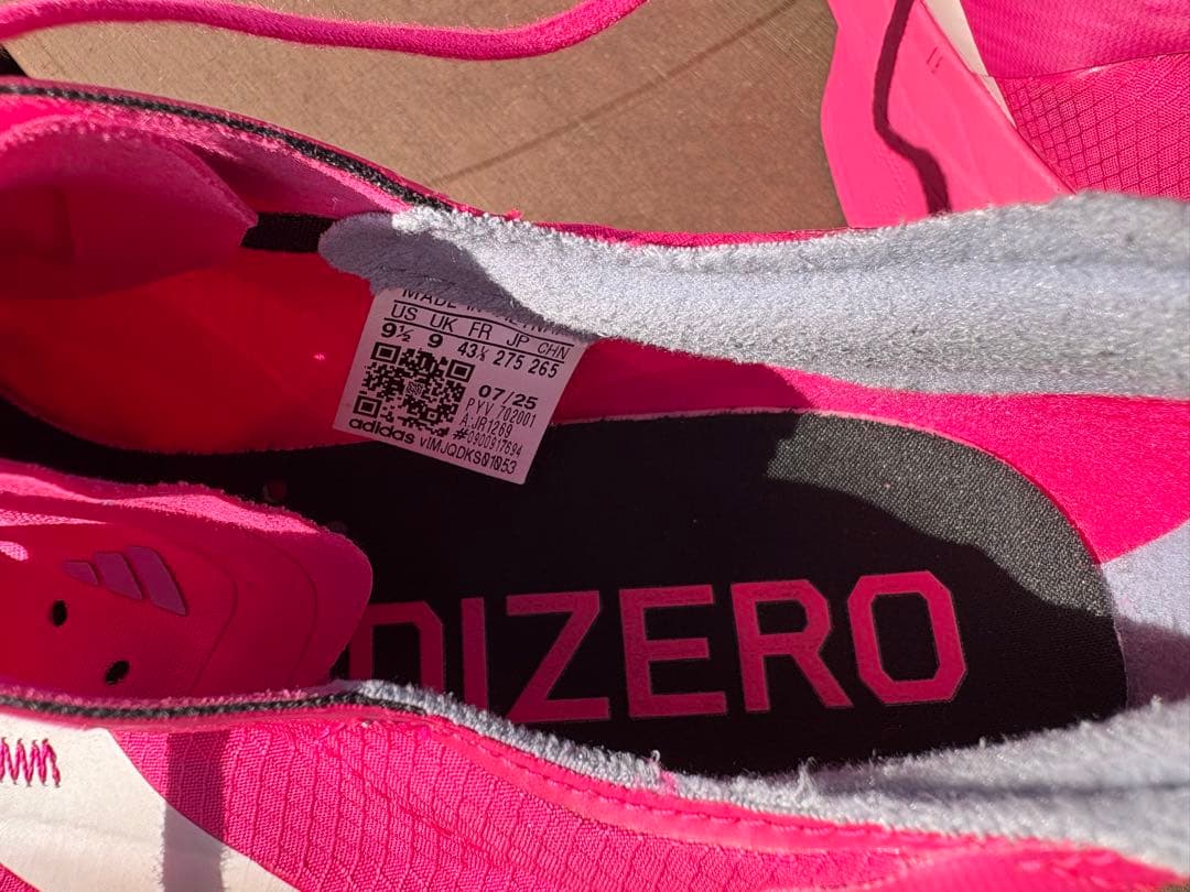 ADIZERO ADIOS PRO 4 M 9 (US) ピンク27.5cm