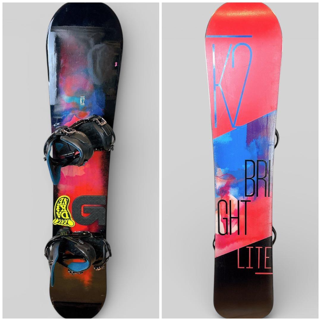 【美品】K2×サロモン レディース スノーボードセット 142cm 3点セット