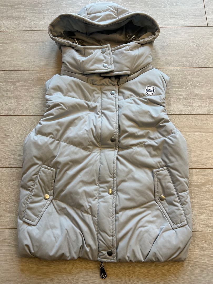 mutaMARINEフード付きダウンベスト グレー　M 新品