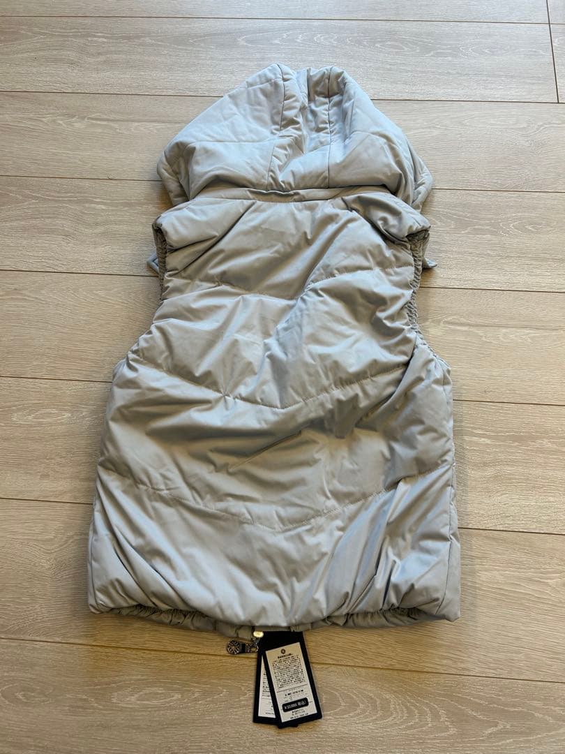 mutaMARINEフード付きダウンベスト グレー　M 新品