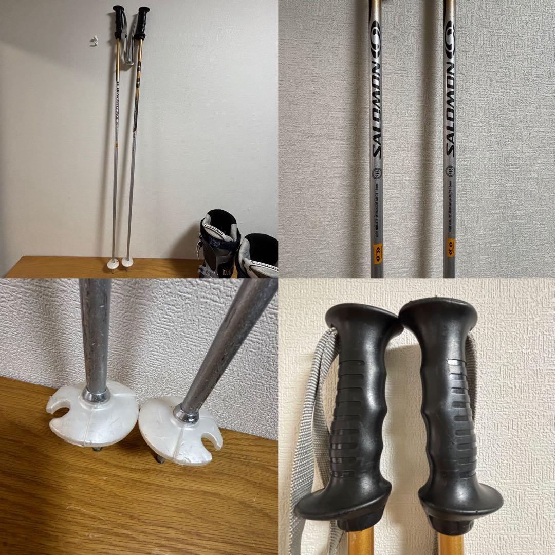 メンズFischerストック付スキーセット　28-28.5cm Salomon