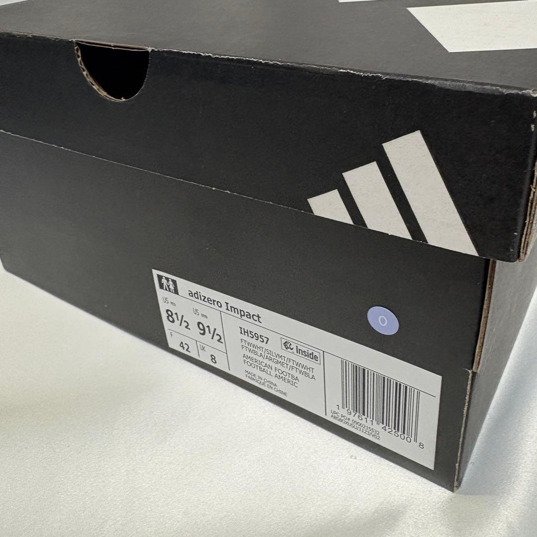 Adizero Impact Cleats　WHT/SIL　26.5㎝　O