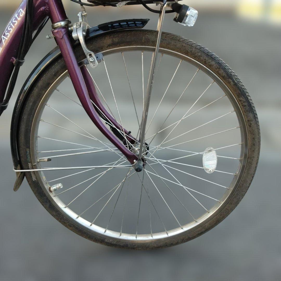 [830]送料無料 ブリヂストン Assista 電動自転車 大容量バッテリー付