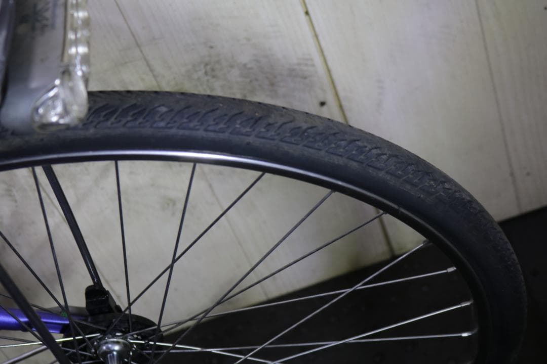電動アシスト自転車 シティタイプ 紫