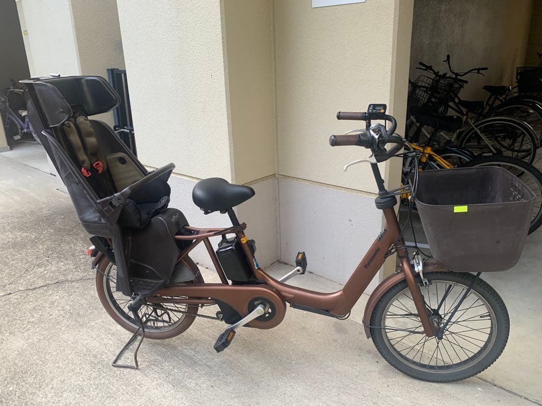 パナソニック電動自転車　前チャイルドシート追加可能　電子キー付き　要確認