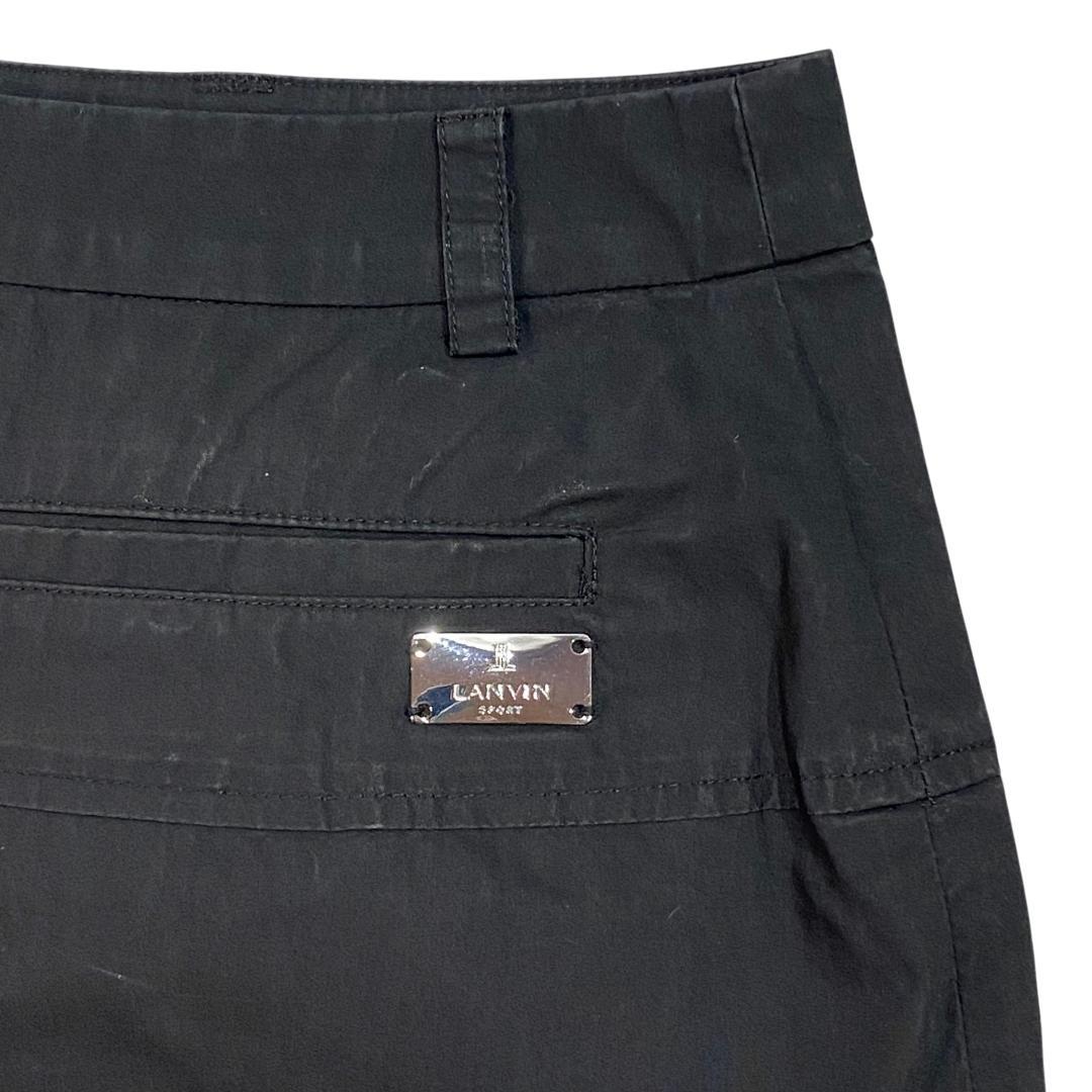 LANVIN SPORT ランバン スポール スカート 40 ブラック ゴルフ
