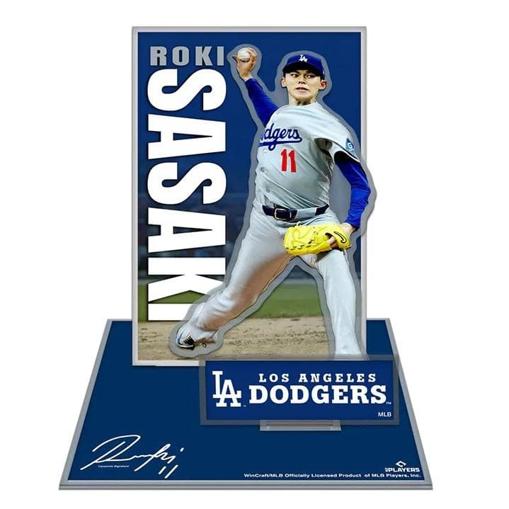 佐々木朗希 アクリルスタンド LAドジャース 初のMLB公式アクスタ/10cm