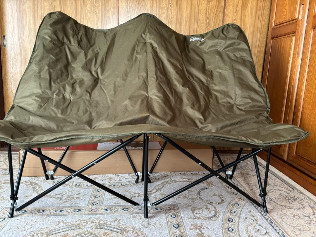 美品！ Coleman ソファチェア ダブル アウトドアチェア 2人掛け