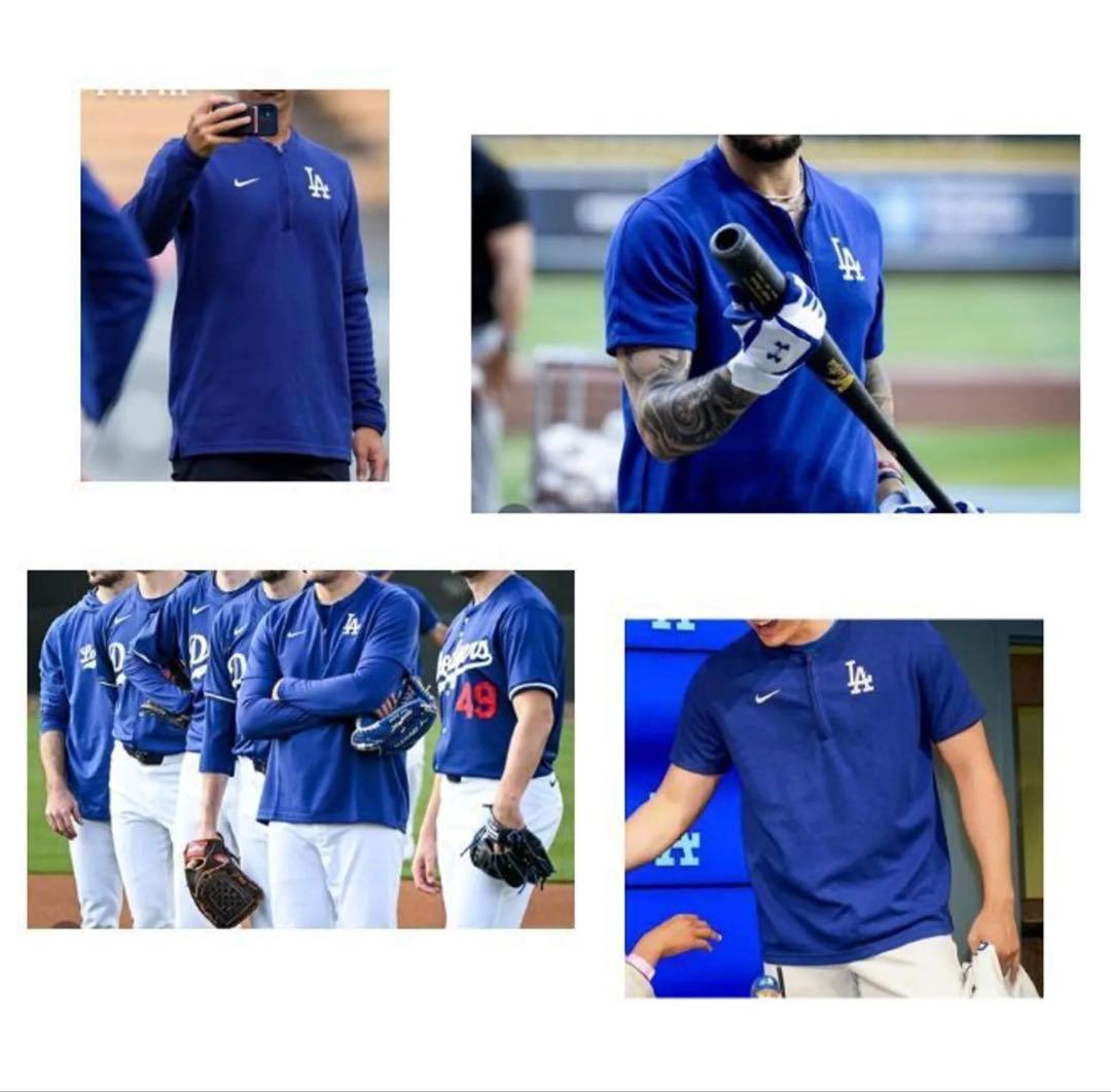 ナイキ MLB メジャーリーグ ロサンゼルスドジャース 1/4ジップ Sサイズ
